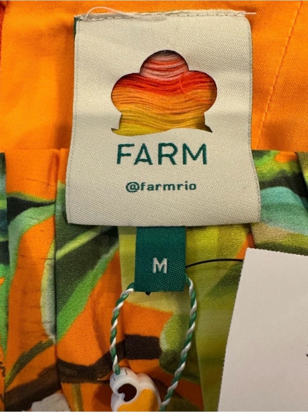 FARM Rio Orange Multi Lemon-Print Mini Dress - Picture 7 of 7